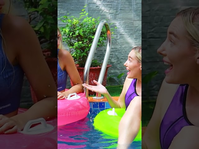 POOL FLOATY TABLE HACK #shorts