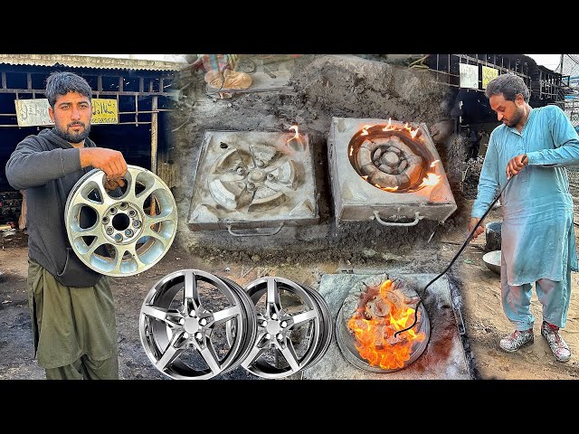 Old But Amazing Manufacturing Process of Car Alloy Rims | Production of Car Alloy Rims
