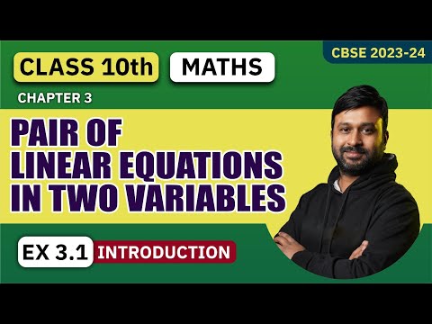 Class 10 Maths NCERT Chapter 3  Linear Equations in two variables