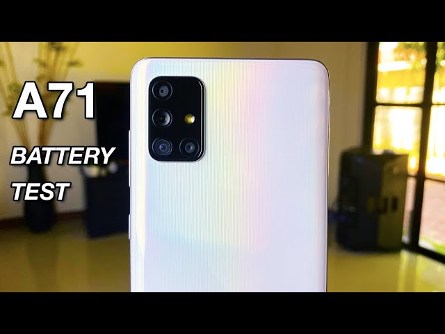 SAMSUNG A71 BATTERY CHARGING & DRAIN TEST