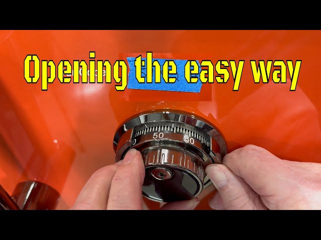 How to dial open a Safe combination lock, the easy way