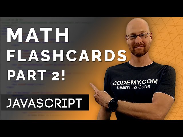 Math Flashcards Part 2 - Javascript Programming 20