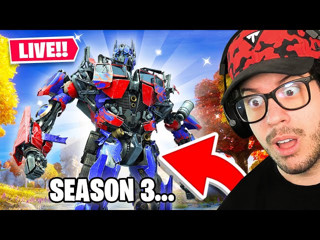 🔴LIVE! - Fortnite SEASON 3 is COMING SOON! (Transformers)