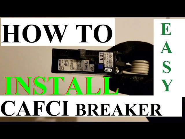 How To Install a CAFCI Combination Arc Fault Circuit Interrupter Breaker AFCI - EASY & SAFE DIY
