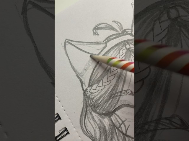 Sketching what my eraser tells me to?!🙀|Minuit Roux| #art #sketch