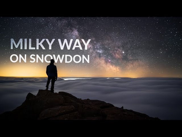 Milky Way above a Cloud Inversion on Snowdon, Wales
