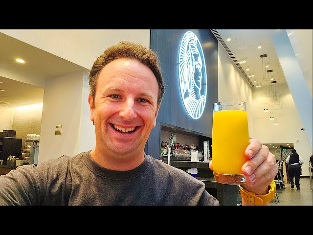 Inside the American Express Centurion Lounge at LAX Airport