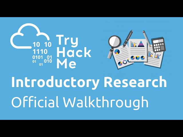 TryHackMe Introductory Research Official Walkthrough