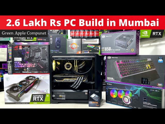 MSI RTX 3080 Suprim X Pc Build in Mumbai | Green Apple Compunet 🔥