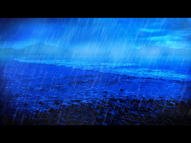 Rain and Ocean Sounds | Sleep, Study, Concentrate, Relax | White Noise 10 Hours
