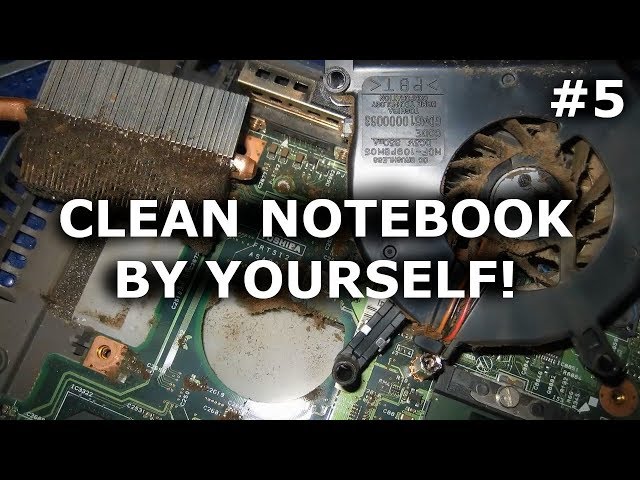 HOW to CLEAN NOTEBOOK from dust FAST & EASY by run? Safe temp for cpu