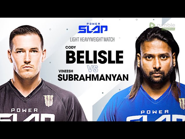 Vineesh Subrahmanyan vs Cody Belisle | Power Slap 4 Full Match