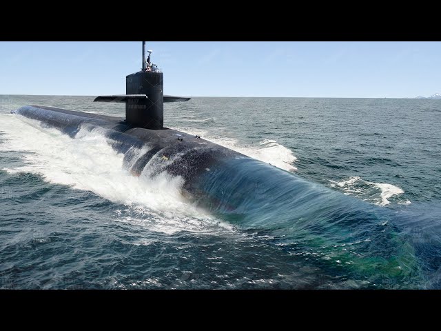Life Inside Massive US Submarine Patrolling the Sea at Maximum Speed