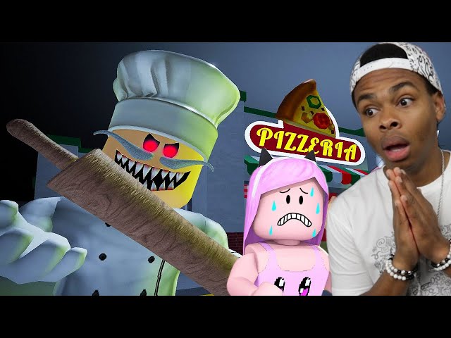BREAKING PAPA PIZZERIA TRAP AND SCREAMING AT SCARY TOY ANIMATRONICS IN ROBLOX (Wanna Win Wednesday)