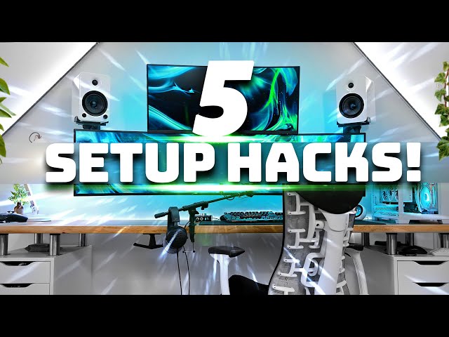 5 Cheap Hacks To Improve Your Desk Setup!