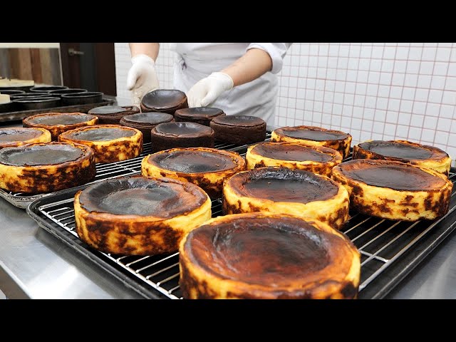 Spanish Basque Cheesecake Making / 바스크 치즈케이크 만들기 / Korean Bakery
