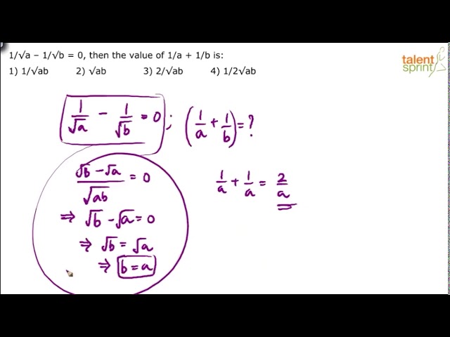 Algebra | Additional Example 23 and 24 | Quantitative Aptitude | TalentSprint Aptitude