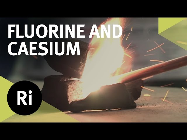 Reacting Fluorine with Caesium - First Time on Camera