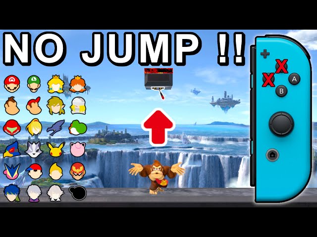Who Can Activate The Switch Without Jumping ? No Jump Challenge  - Super Smash Bros. Ultimate