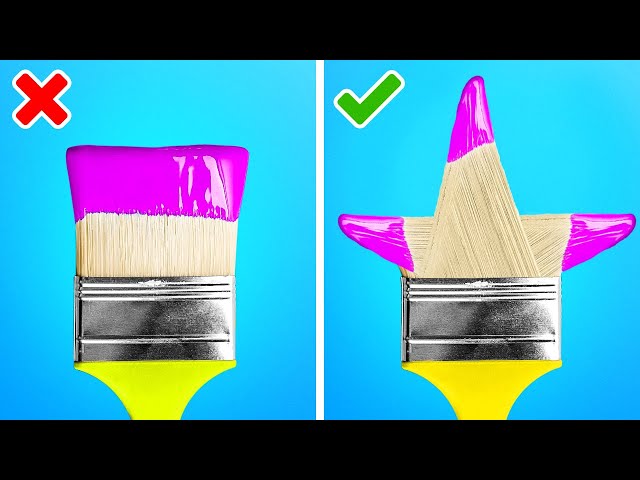 Colorful Painting hacks and ART Ideas for Beginners and PRO