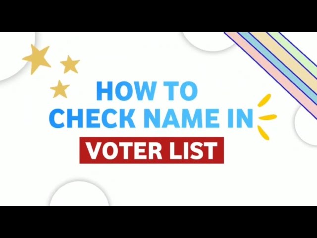 How to search name in voter list