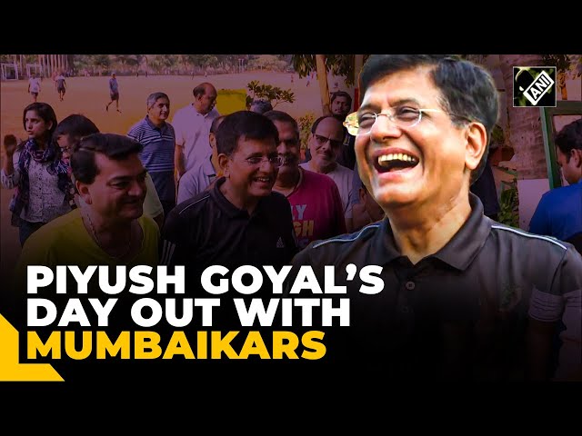 Lok Sabha Election: Piyush Goyal interacts with locals in Mumbai