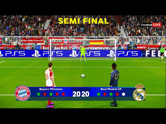Bayern Munich vs Real Madrid | Penalty Shootout | Semi Final UEFA Champions League 2024 | PES