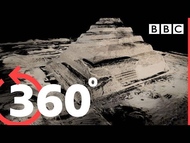 360° Travel inside the Great Pyramid of Giza - BBC