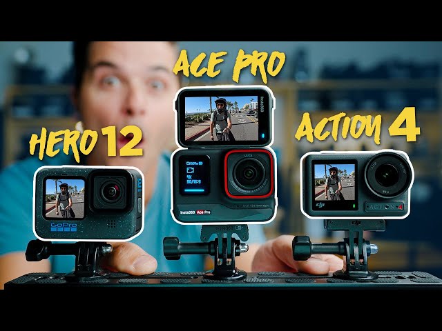 Insta360 Ace Pro vs. GoPro Hero 12 vs. DJI Action 4 - THE NEW KING???