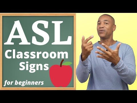 Classroom Signs Series in ASL