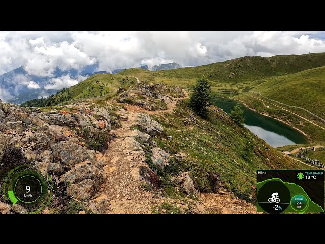 Scenic 30 minute Vinschgau Alps MTB Indoor Cycling Workout Garmin 4K Video