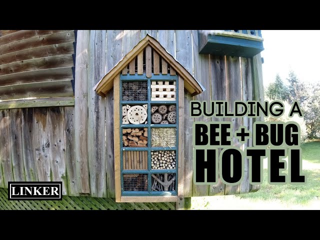 Building a Bee +Bug Hotel / Insect Habitat and Garden Art