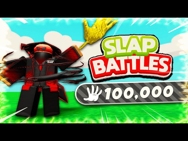 Hitting 100,000 Slaps in Slap Battles Roblox!