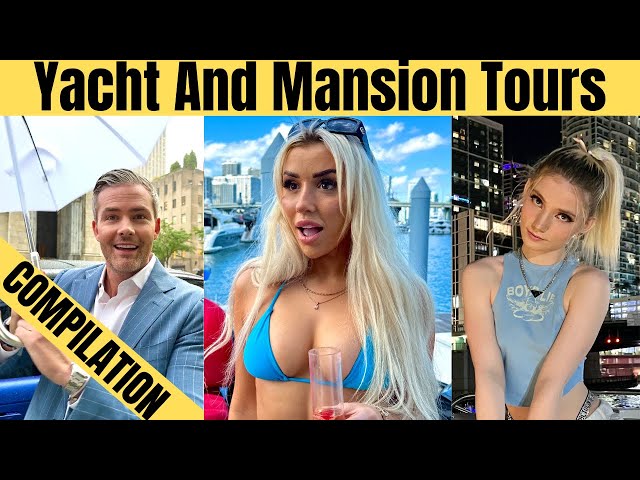 She Invited Me On Her Mega-Yacht! *Mansion And Yacht Tour Compilation