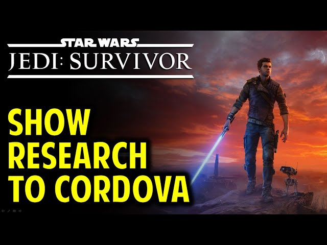 Show Research to Cordova on Jedah | Star Wars Jedi: Survivor