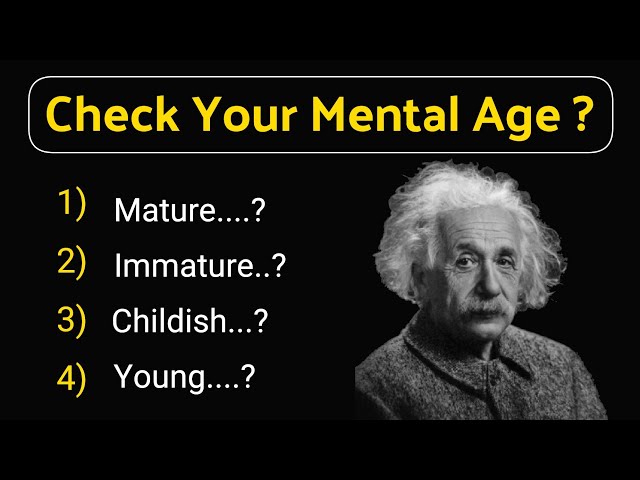What Is Your Mental Age ? | IQ Level Online Test Free | How To Check your Mental Age Test ? In Urdu
