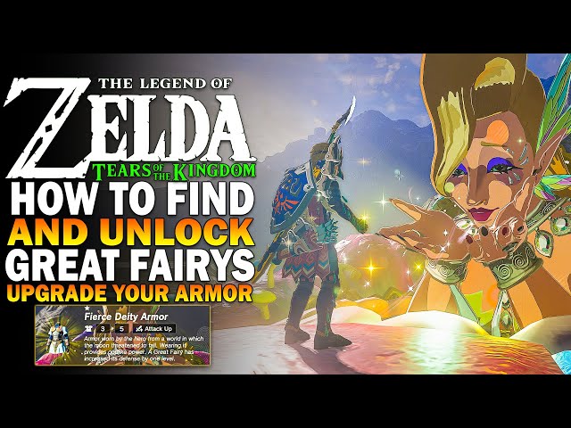 How To Unlock All Great Fairy Fountains & Locations! Zelda Tears Of The Kingdom Upgrade Armor
