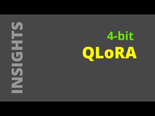 Understanding 4bit Quantization: QLoRA explained (w/ Colab)