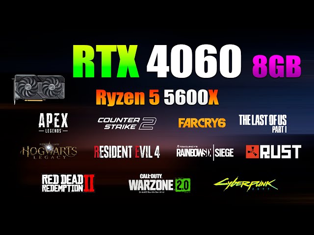 RTX 4060 + Ryzen 5 5600X : Test in 11 Games 1440p - RTX 4060 Gaming n2
