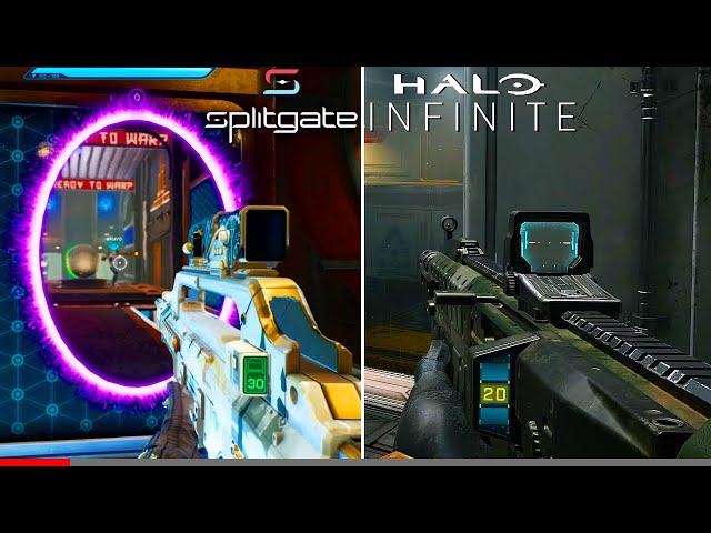 Splitgate VS Halo Infinite - Comparison of Multiplayer Gameplay!