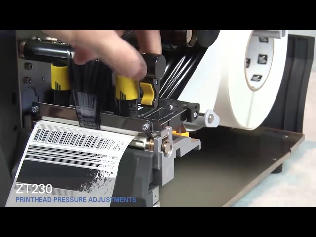 Impressora Zebra ZT230 - Ajuste na pressão do cabeçote