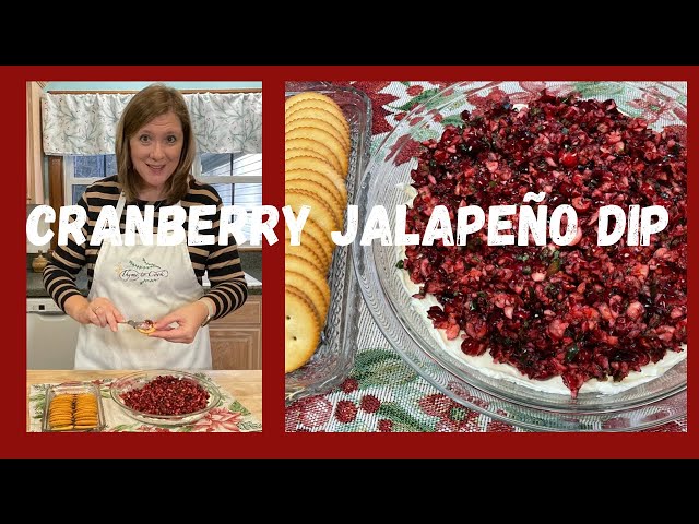 Cranberry Jalapeño Dip, My favorite Thanksgiving APPETIZER!