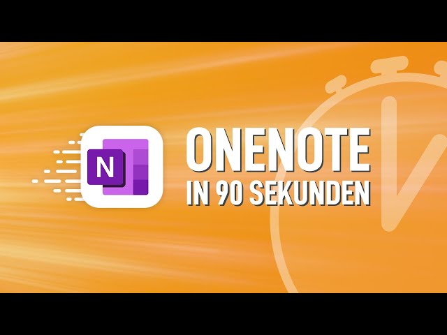 📝 OneNote einfach erklärt: Das Wichtigste in 90 Sek.!