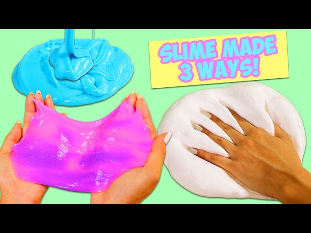 3 Easy DIY SLIMES Made with 5 Ingredients or Less! Color Changing, Fluffy, & Putty Slime!