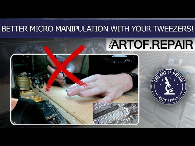 How to hold Microsoldering Tweezers with intent | More Stability + Maneuverability