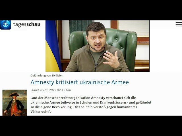 Amnesty International kritisiert Ukraine: "Verstoß gegen humanitäres Völkerrecht"