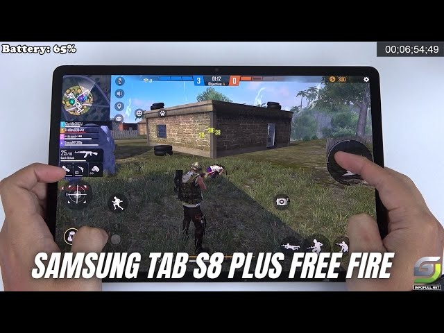 Samsung Tab S8 Plus test game Free Fire