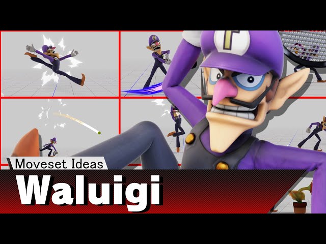 Waluigi for Smash Brothers - Moveset Idea