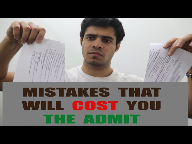 5 Mistakes That Will Kill Your Statement of Purpose | Avoid these mistakes to get an Admit
