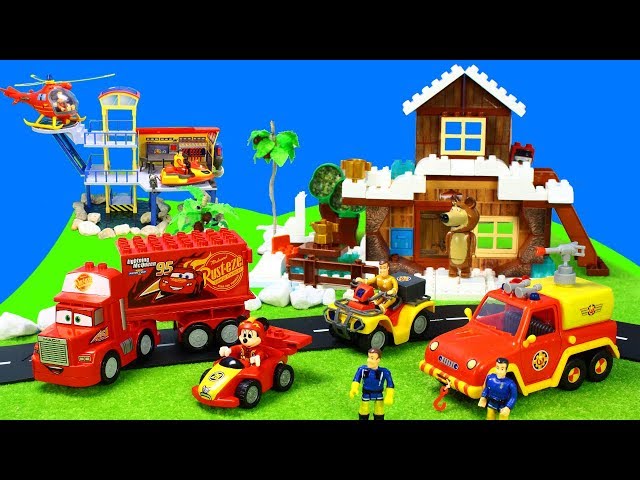 Feuerwehrmann Sam Feuerwehrautos & Mascha und der Bär, Paw Patrol, Lego Duplo Spielzeug für Kinder